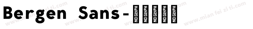 Bergen Sans字体转换